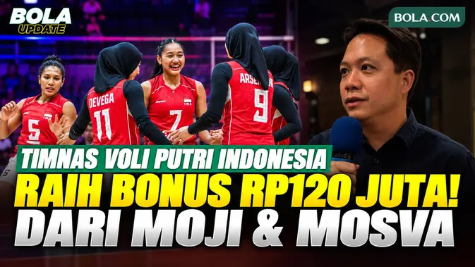 Moji dan Mosva Beri Bonus Timnas Voli Rp120 Juta Setelah Finis Kelima di AVC 2026